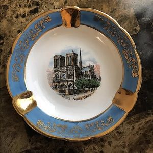 Vintage Limoges Paris Notre Dame Porcelain Ashtray ✨